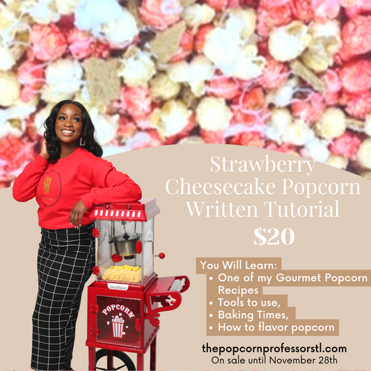 Strawberry Cheesecake Popcorn (Written Tutorial)