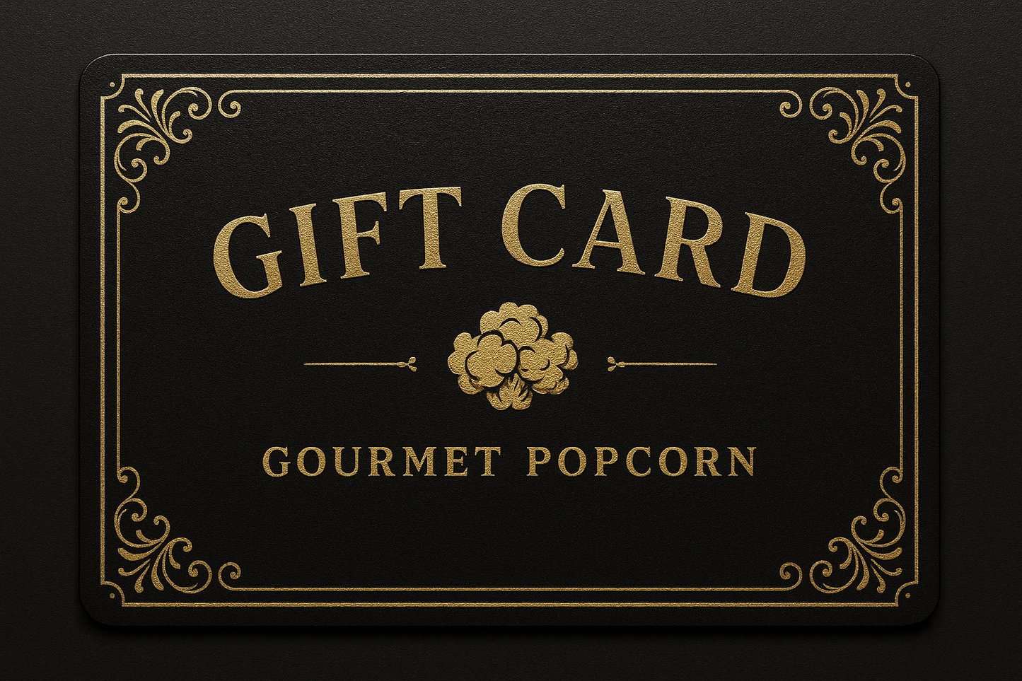 black and gold gift card