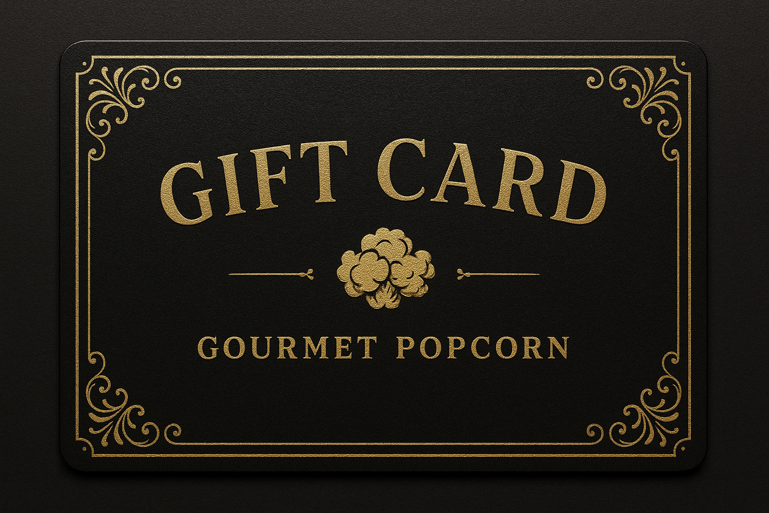 black and gold gift card