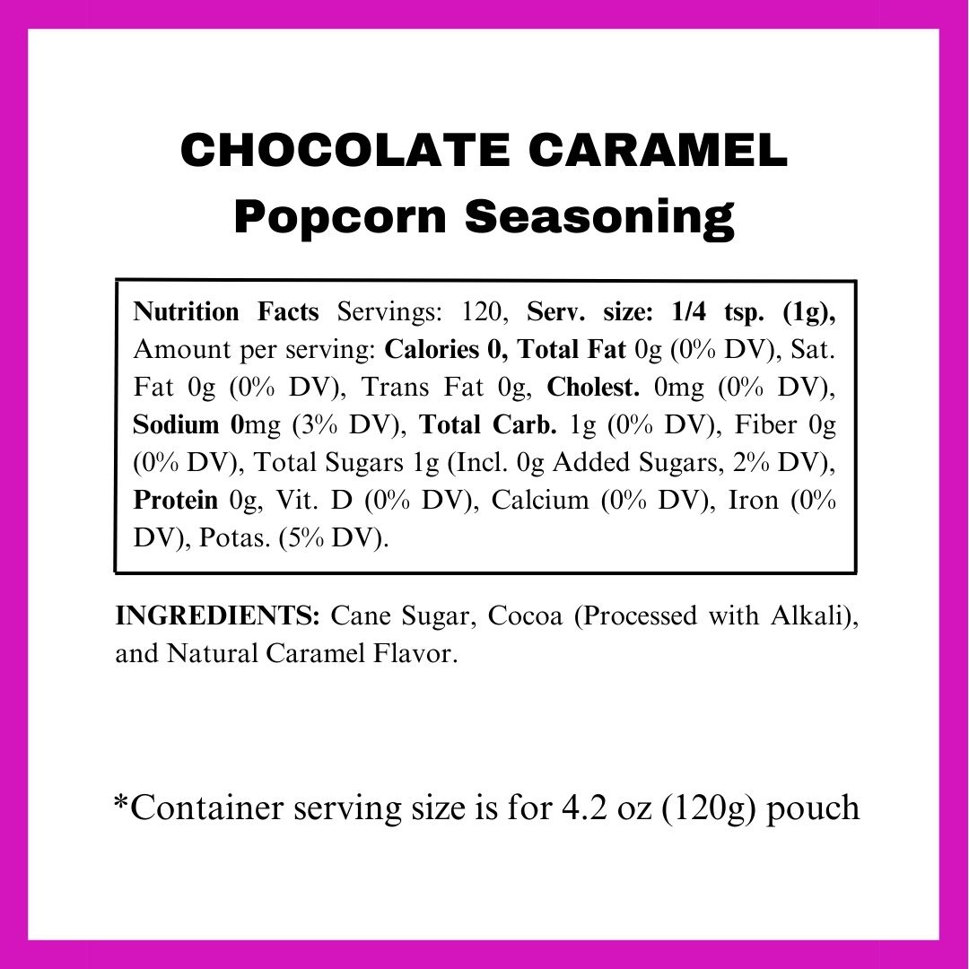 Chocolate Caramel Popcorn Seasoning