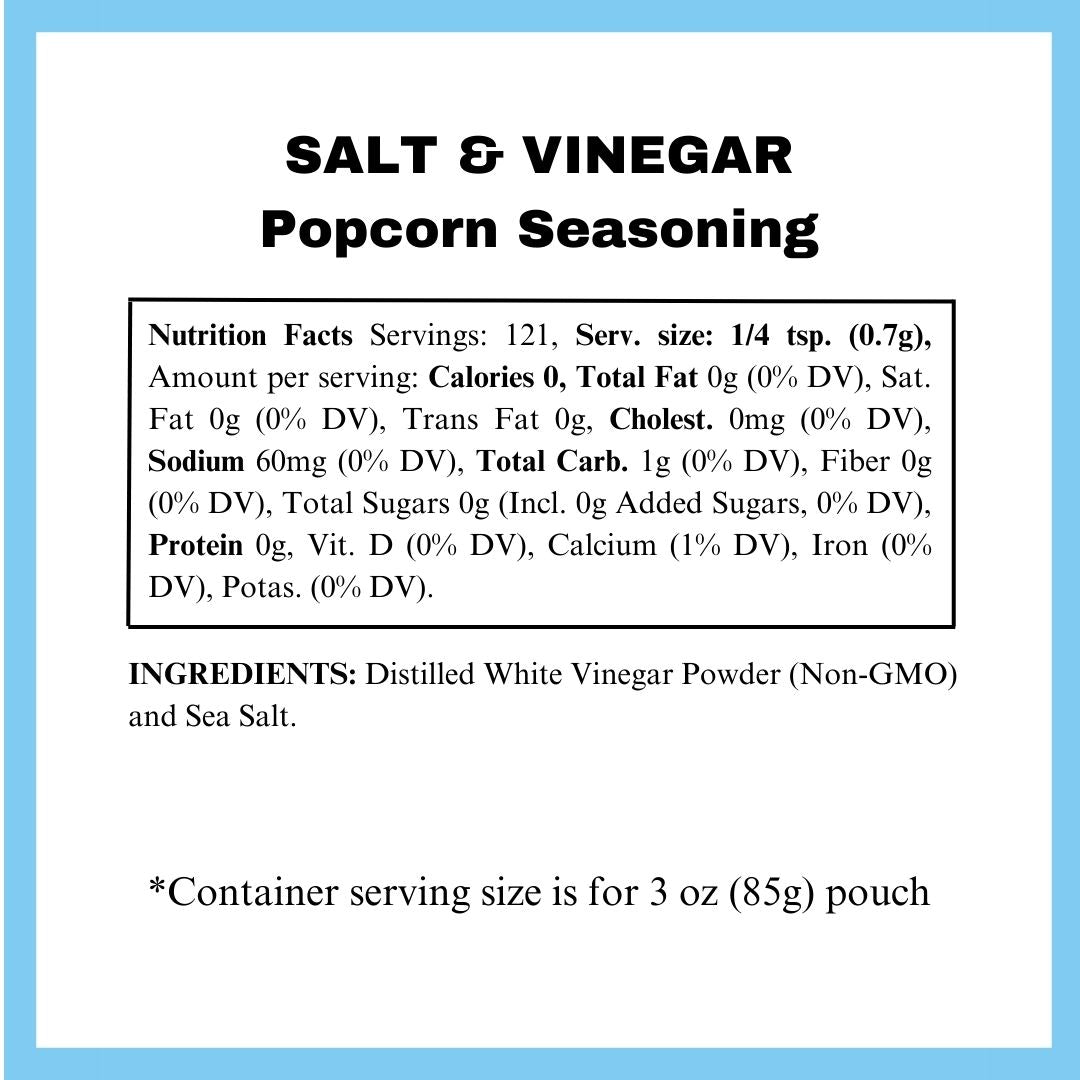 Salt and Vinegar Popcorn Seasoning