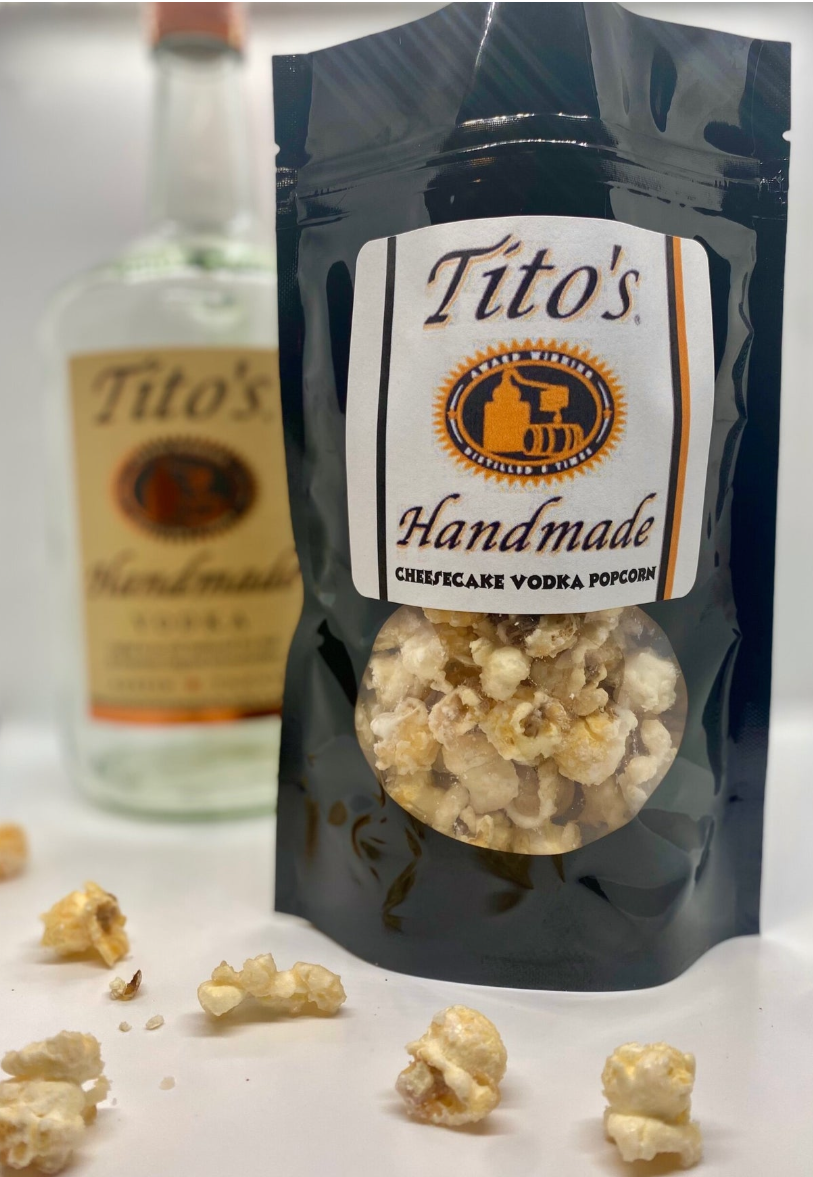 Tito’s Cheesecake Popcorn